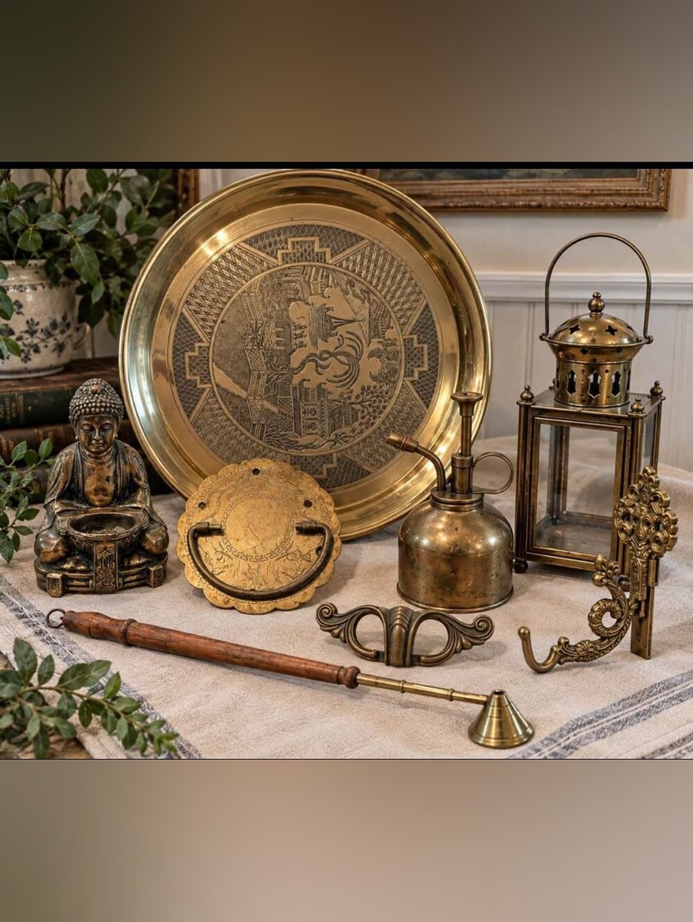 Brass Tone Decor Lot
